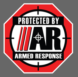 Mark drawing for AR PROTECTED BY ARMED RESPONSE