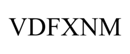Mark drawing for VDFXNM