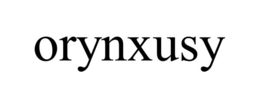 Mark drawing for ORYNXUSY