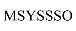 Mark drawing for MSYSSSO