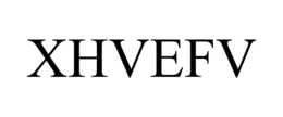 Mark drawing for XHVEFV