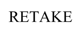 Mark drawing for RETAKE
