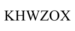 Mark drawing for KHWZOX