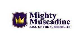 Mark drawing for MIGHTY MUSCADINE KING OF THE SUPERFRUITS