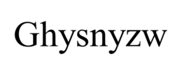 Mark drawing for GHYSNYZW