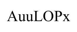 Mark drawing for AUULOPX