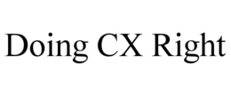 Mark drawing for DOING CX RIGHT