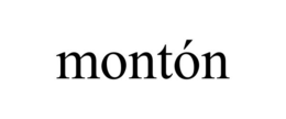 Mark drawing for MONTÓN
