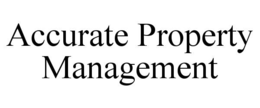 Mark drawing for ACCURATE PROPERTY MANAGEMENT