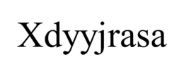 Mark drawing for XDYYJRASA