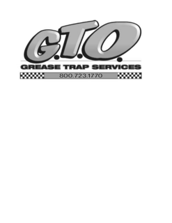 Mark drawing for G.T.O. GREASE TRAP SERVICES 800.723.1770