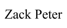 Mark drawing for ZACK PETER