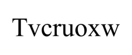 Mark drawing for TVCRUOXW