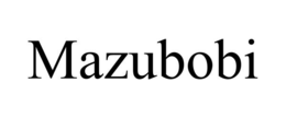 Mark drawing for MAZUBOBI