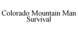 Mark drawing for COLORADO MOUNTAIN MAN SURVIVAL