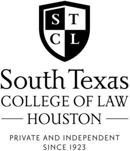 Mark drawing for STCL SOUTH TEXAS COLLEGE OF LAW HOUSTON PRIVATE AND INDEPENDENT SINCE 1923