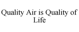 Mark drawing for QUALITY AIR IS QUALITY OF LIFE