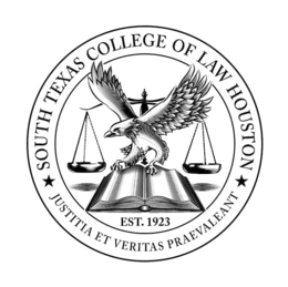 Mark drawing for SOUTH TEXAS COLLEGE OF LAW HOUSTON  EST. 1923 JUSTITIA ET VERITAS PRAEVALEANT