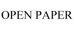 Mark drawing for OPEN PAPER