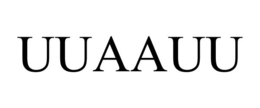 Mark drawing for UUAAUU
