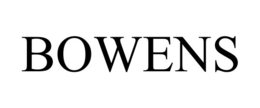 Mark drawing for BOWENS